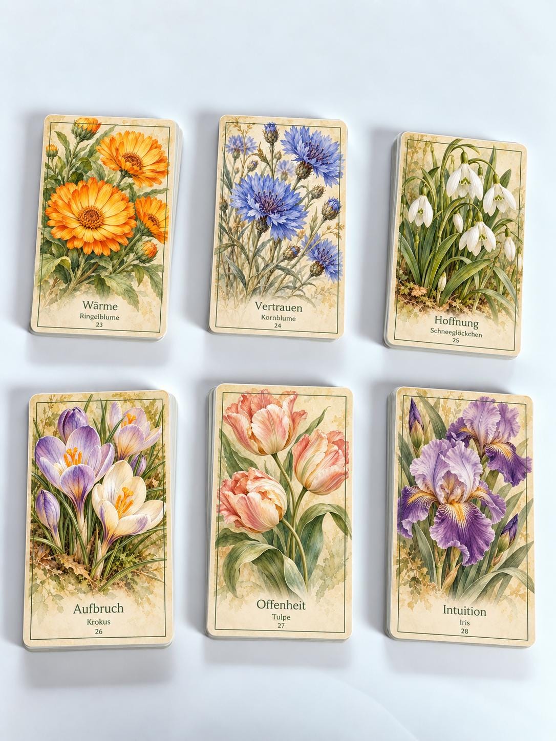 Botanisches Orakel – 36 Karten mit Handbuch – Produktansicht 2