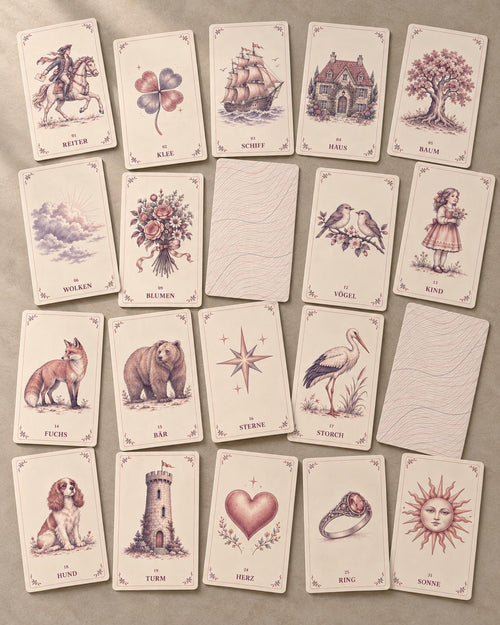 Flieder & Altrosa – Lenormand mit 36 Karten – Produktansicht 1