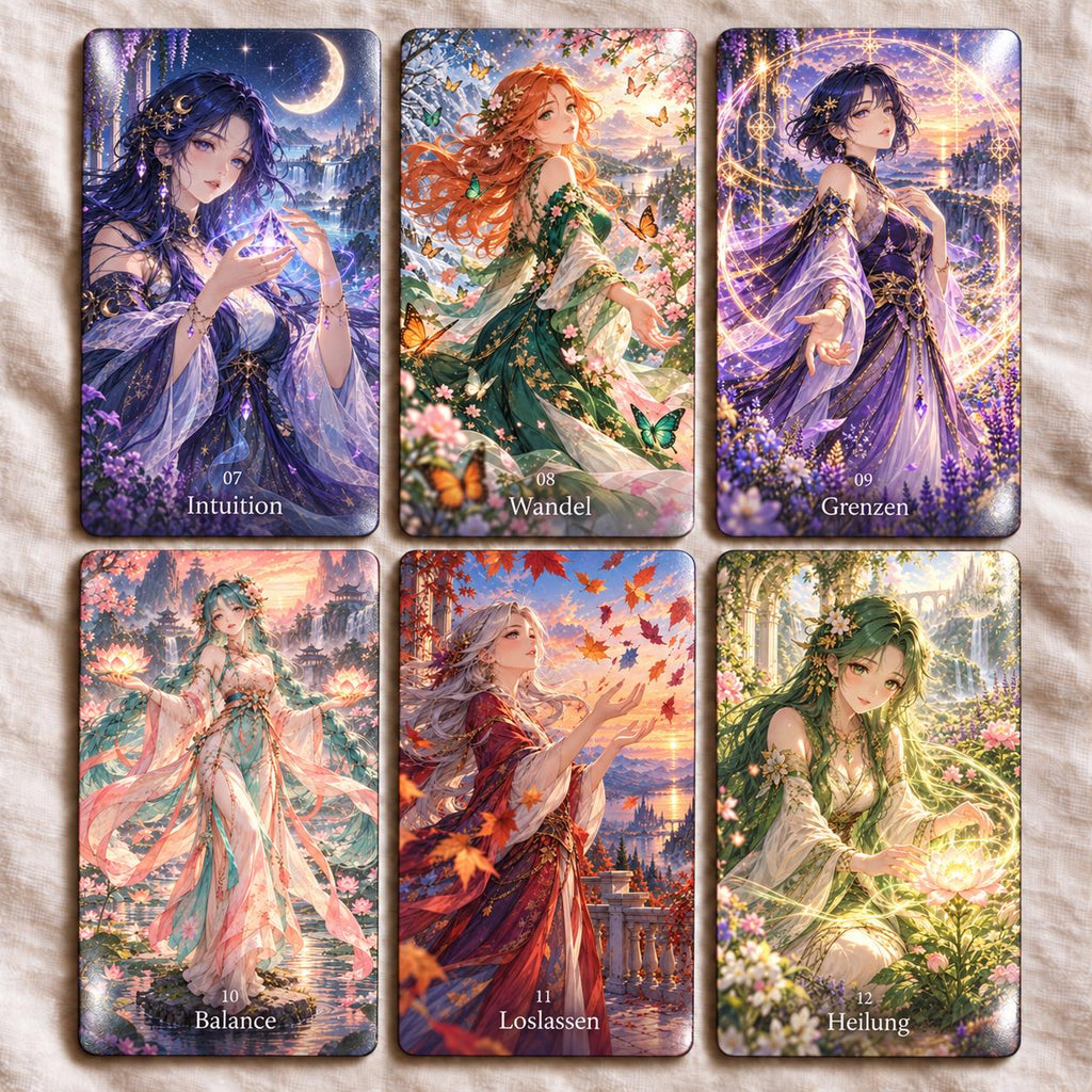 Anime-Orakel – 36 bunte Fantasy-Karten – Produktansicht 3