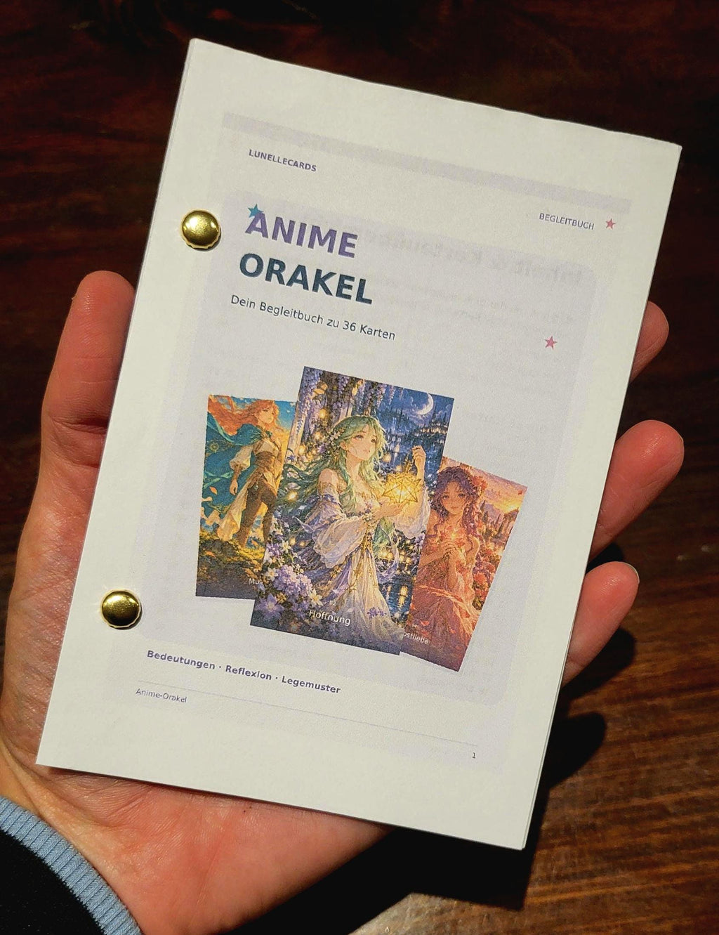 Anime-Orakel – 36 bunte Fantasy-Karten – Produktansicht 6