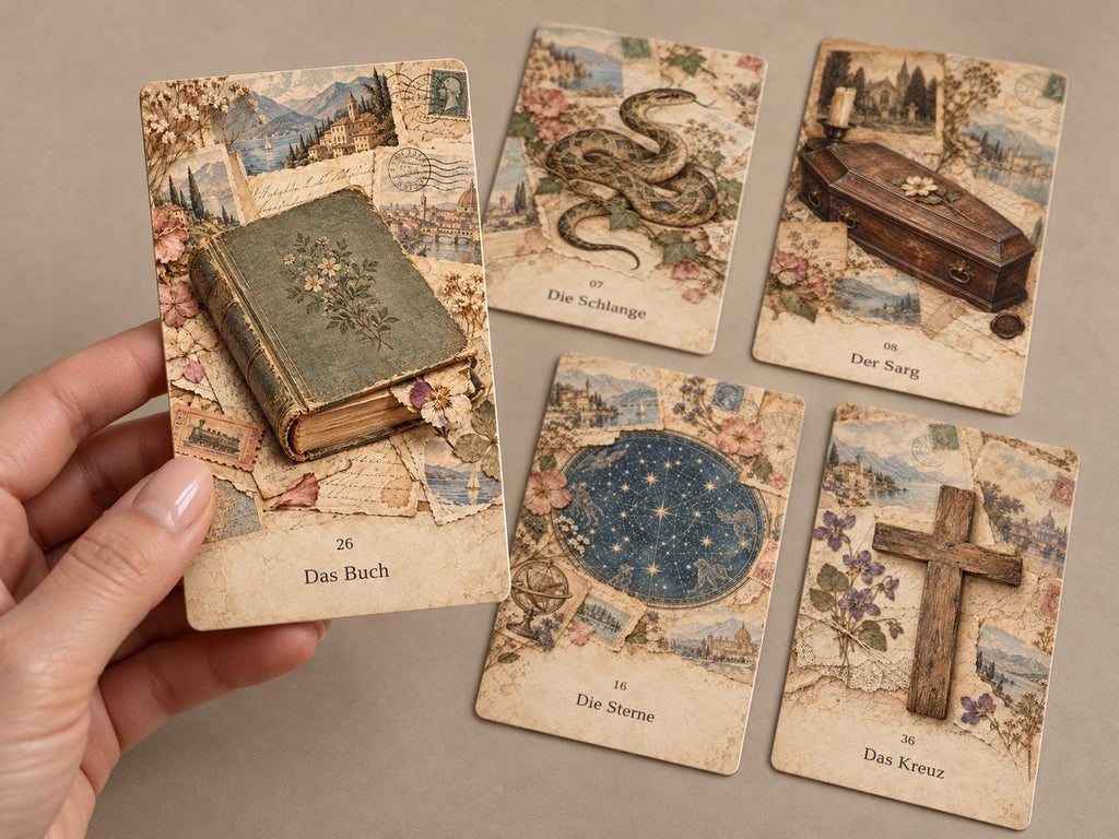 Vintage Scrapbook – Lenormand mit 36 Karten – Produktansicht 6