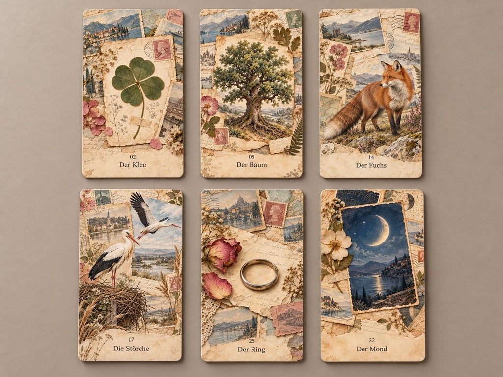 Vintage Scrapbook – Lenormand mit 36 Karten – Produktansicht 8