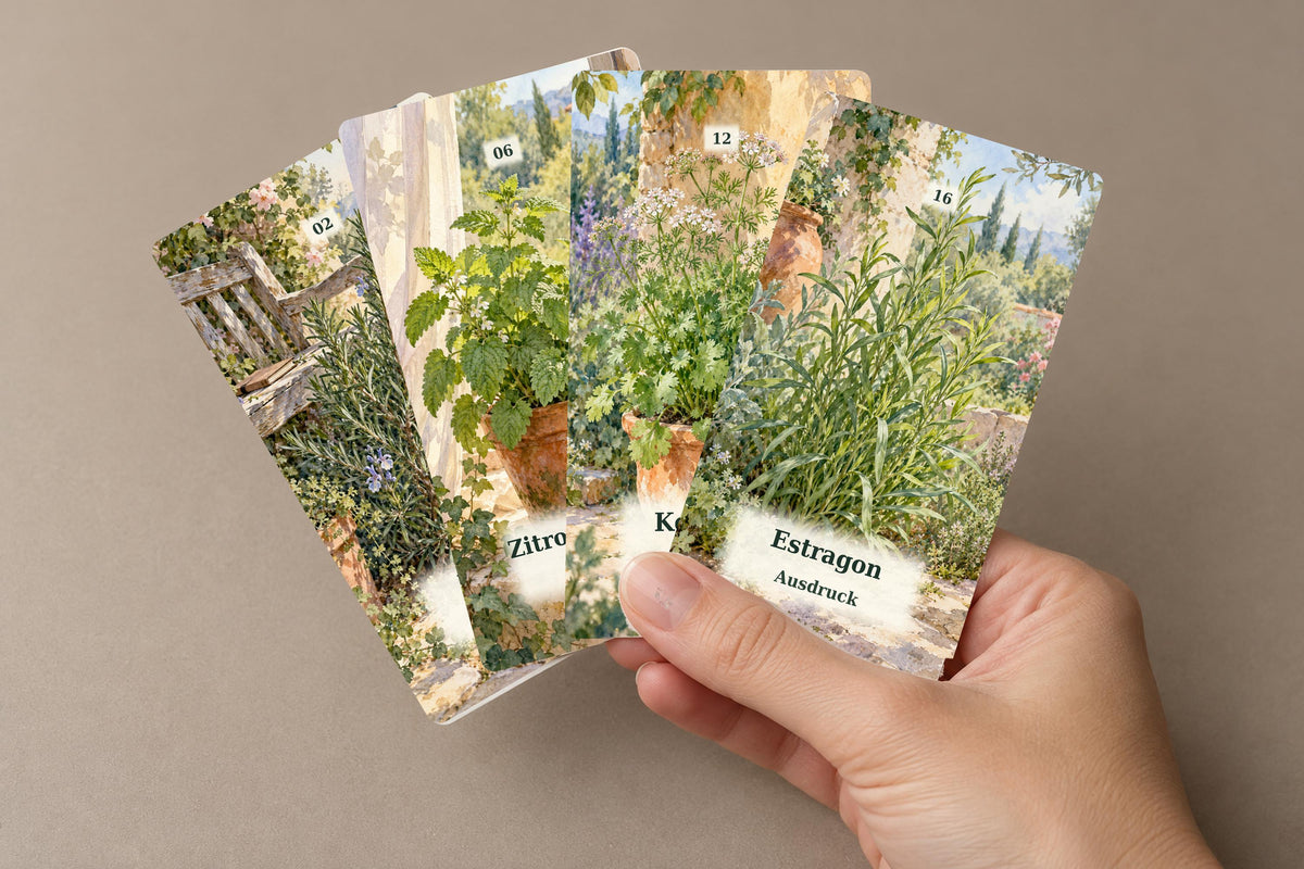 Kräuterflüstern – 36 botanische Orakelkarten – Produktansicht 2
