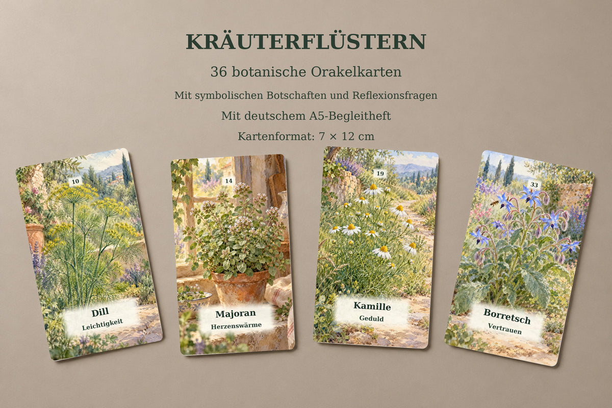 Kräuterflüstern – 36 botanische Orakelkarten – Produktansicht 3