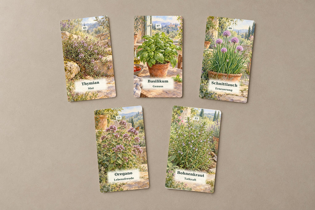 Kräuterflüstern – 36 botanische Orakelkarten – Produktansicht 4
