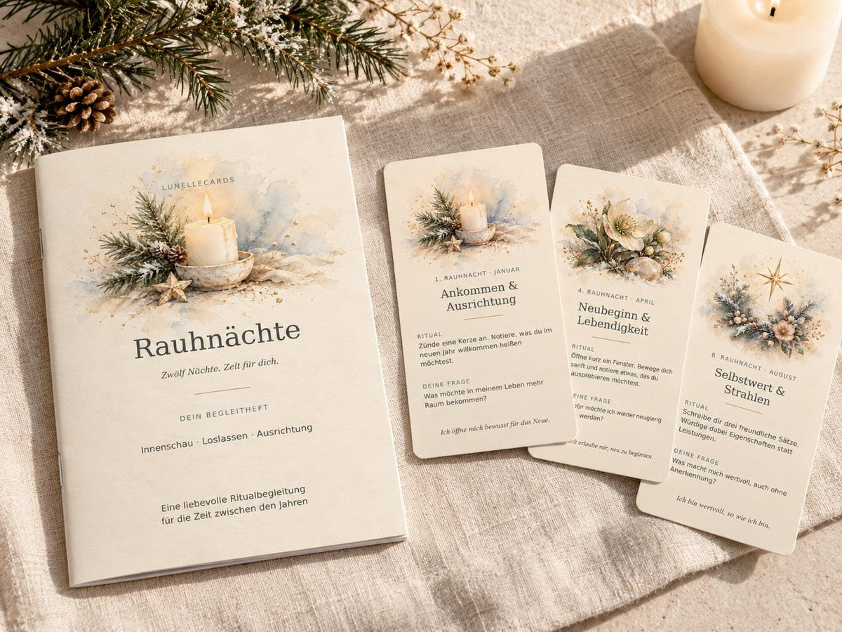 Rauhnächte – 14 Ritualkarten mit Begleitheft – Produktansicht 1