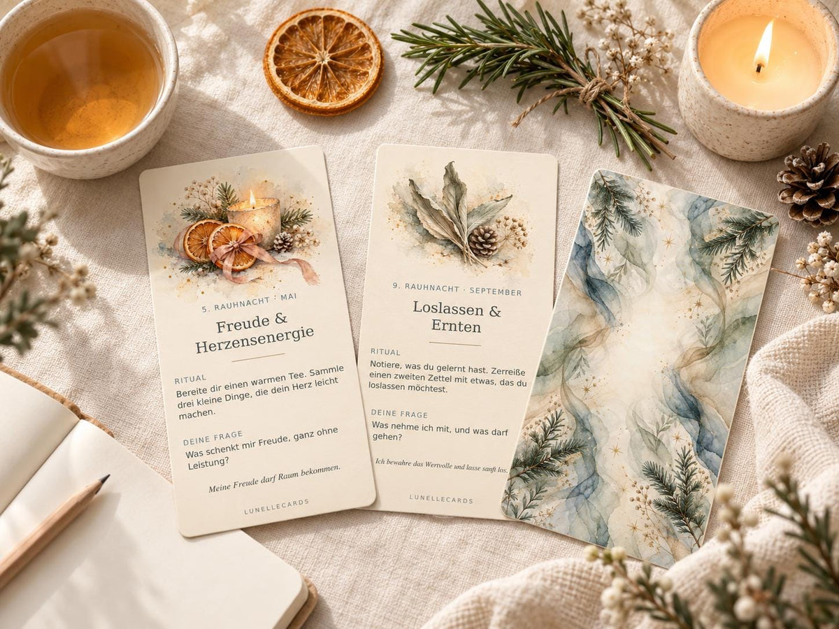 Rauhnächte – 14 Ritualkarten mit Begleitheft – Produktansicht 3