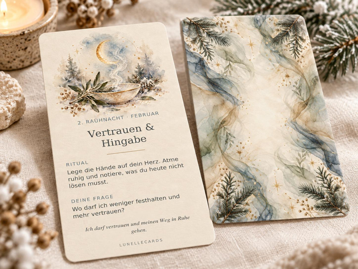 Rauhnächte – 14 Ritualkarten mit Begleitheft – Produktansicht 4