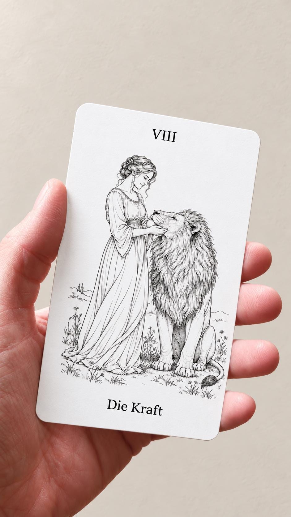 Klare Zeichen – Schwarz-Weiß-Tarot mit 78 Karten – Produktansicht 2