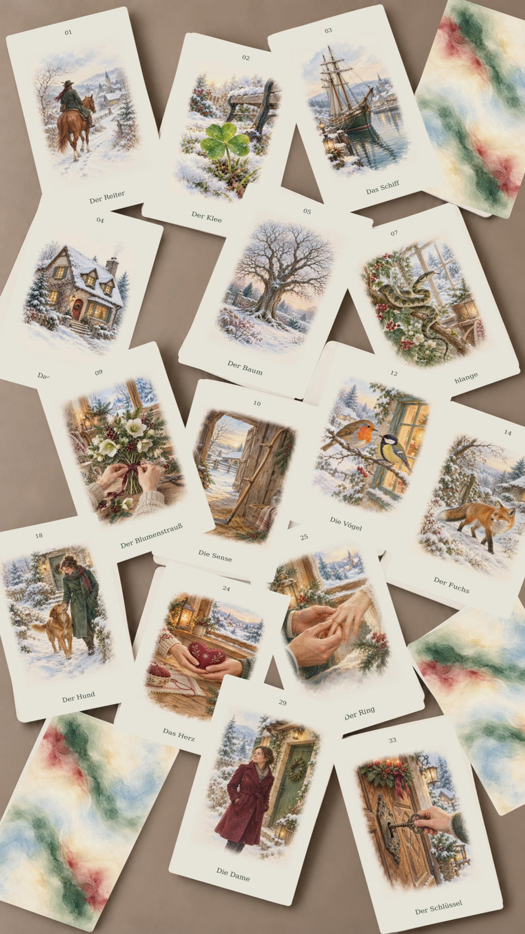 Winterzauber – Weihnachts-Lenormand – Produktansicht 1