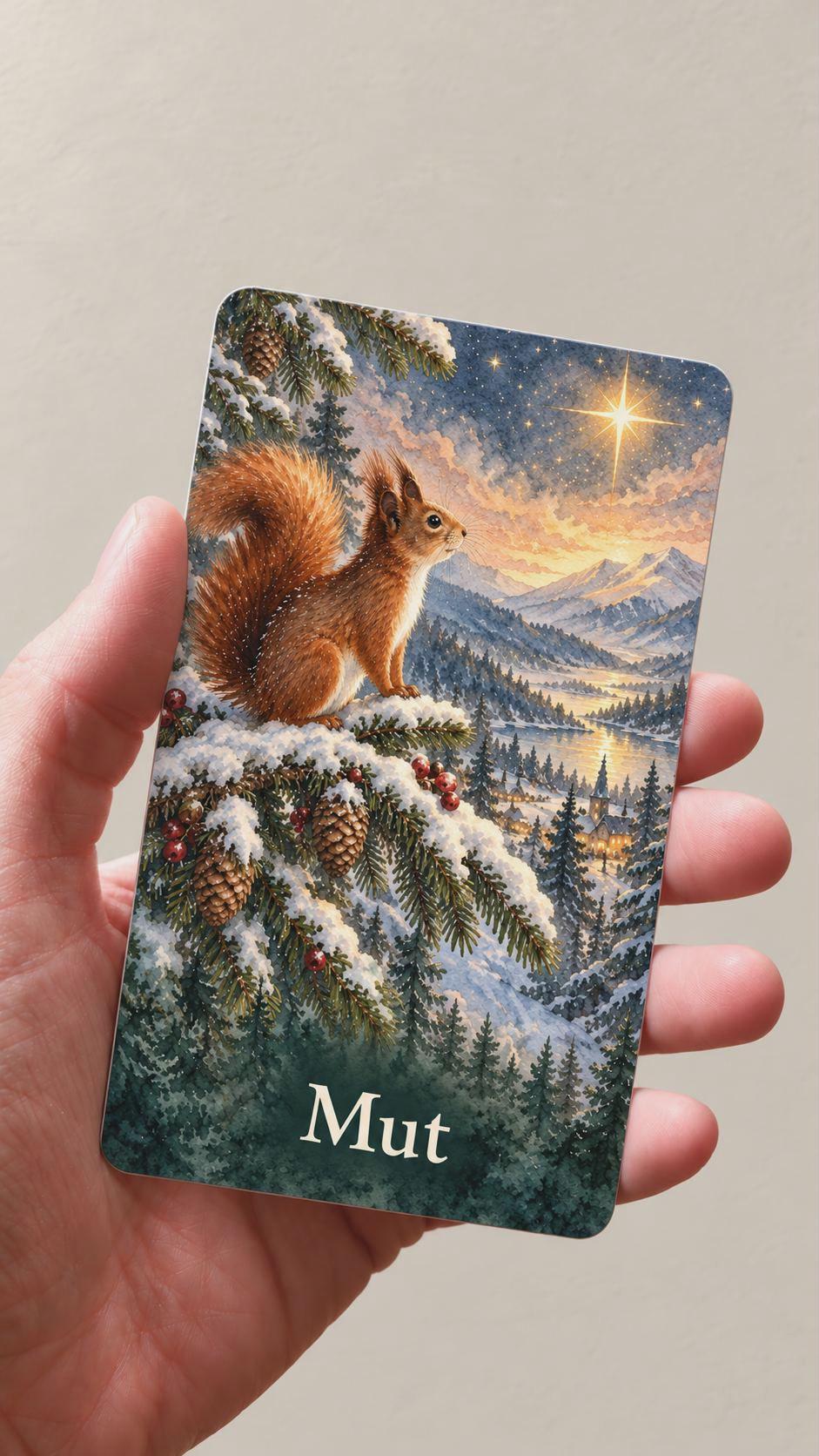 Weihnachtsorakel – 36 Aquarellkarten mit Handbuch – Produktansicht 4