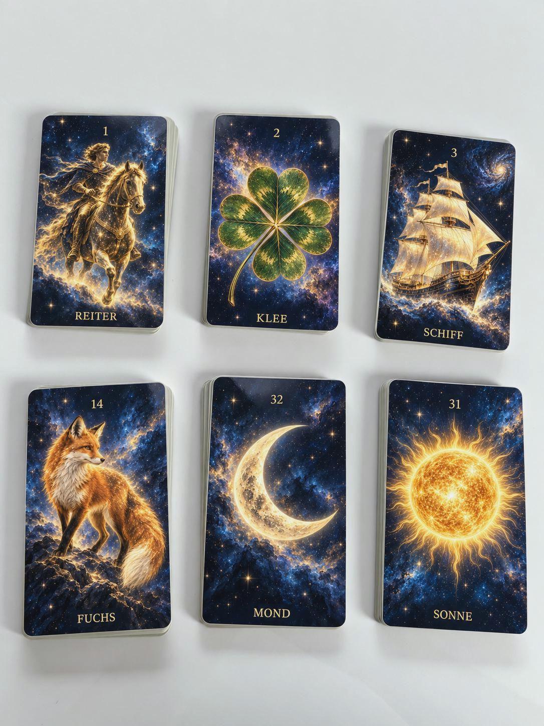 Kosmisches Lenormand – 36 Karten mit Handbuch – Produktansicht 4