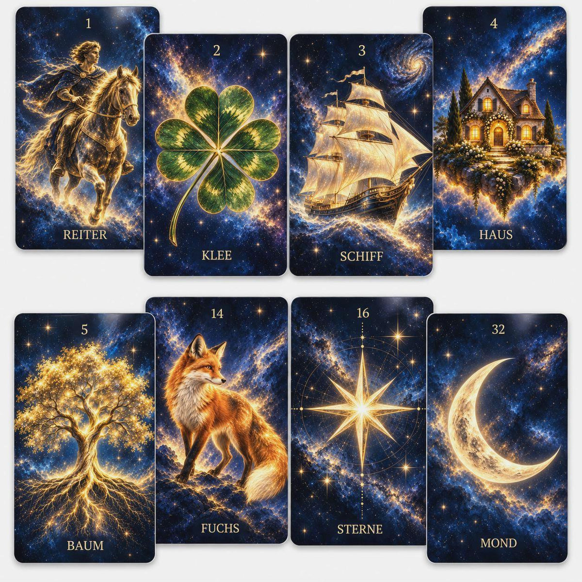 Kosmisches Lenormand – 36 Karten mit Handbuch – Produktansicht 5