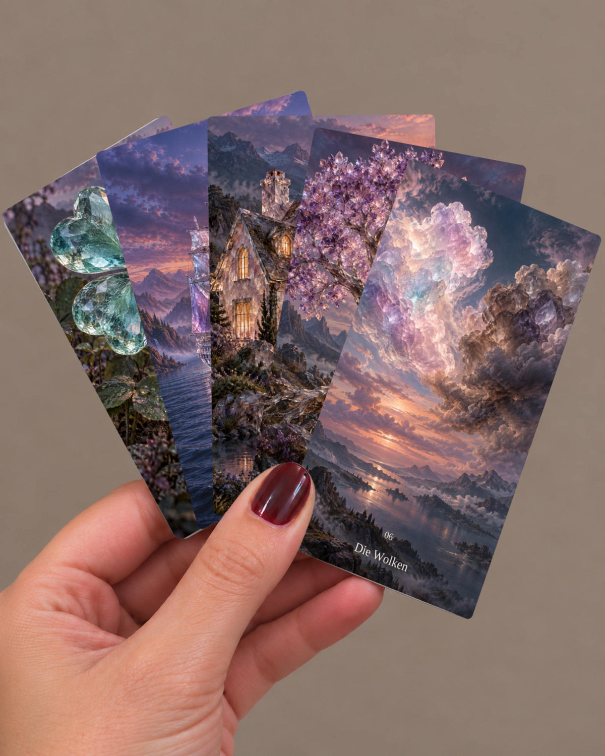 Kristallwelten – Lenormand mit 36 Karten – Produktansicht 1