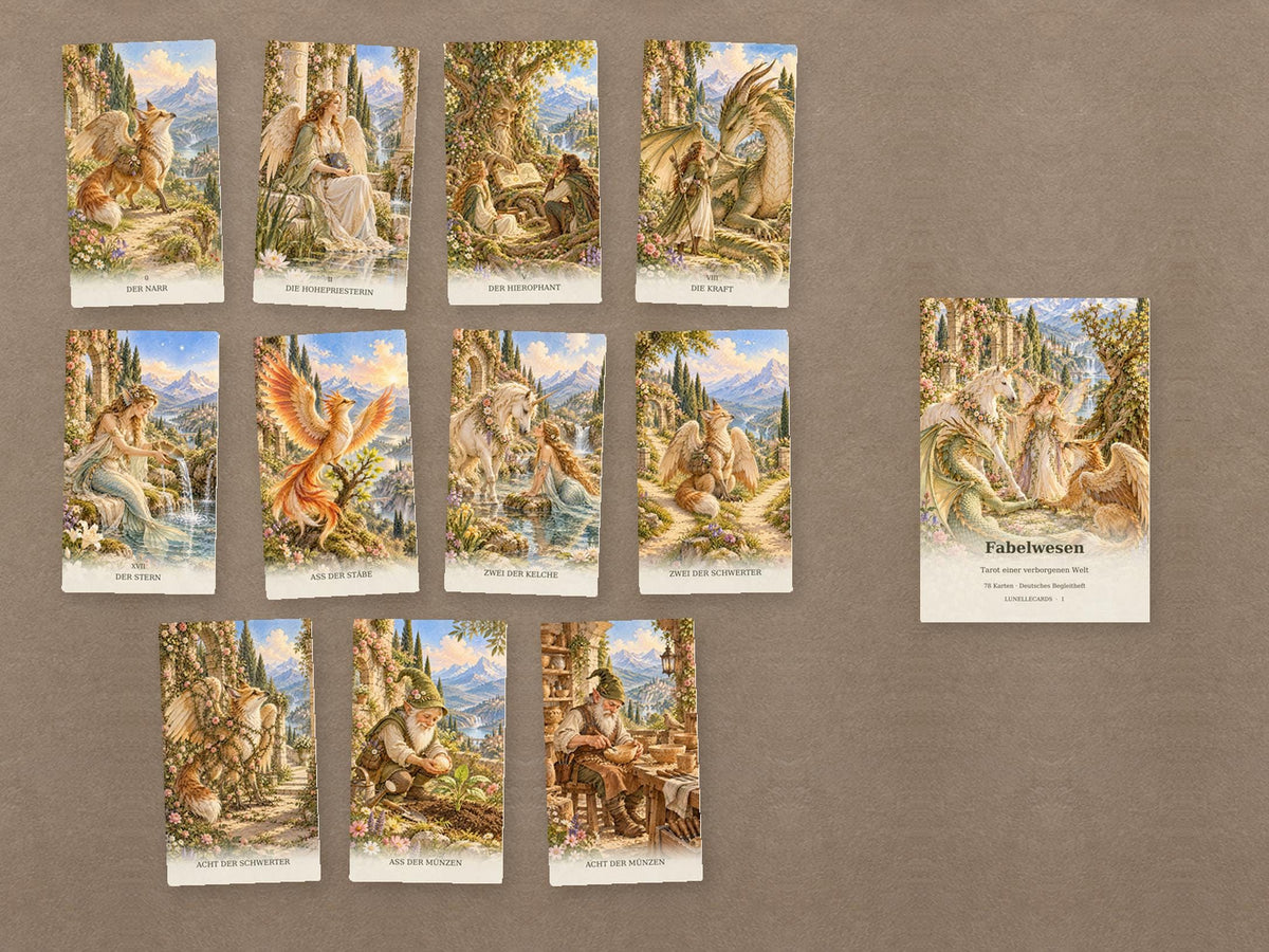 Fabelwesen – Tarot mit 78 Karten und Handbuch – Produktansicht 6