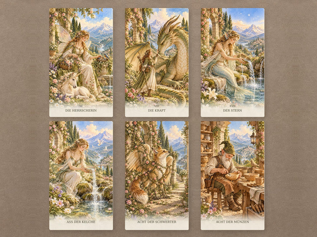 Fabelwesen – Tarot mit 78 Karten und Handbuch – Produktansicht 7