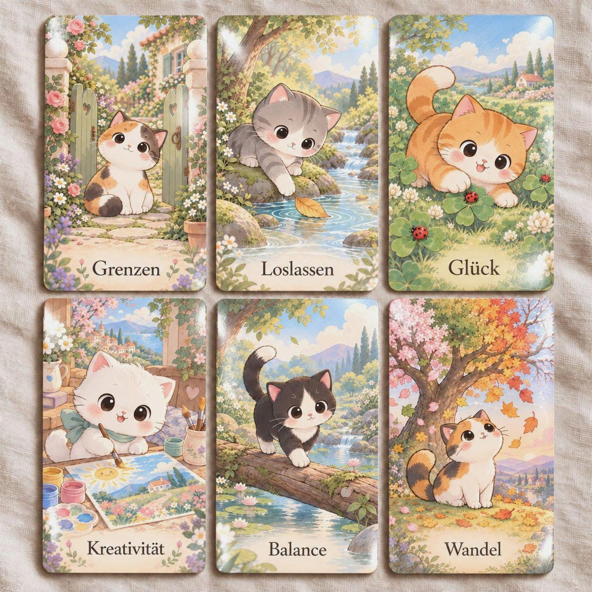 Katzen-Orakel – 36 Karten mit Handbuch – Produktansicht 4