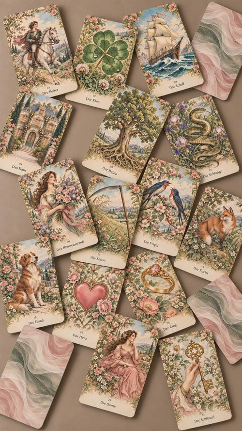 Art Nouveau – Jugendstil-Lenormand mit Goldkanten – Produktansicht 1