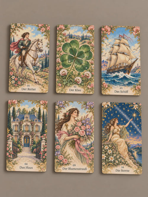 Art Nouveau – Jugendstil-Lenormand mit Goldkanten – Produktansicht 2