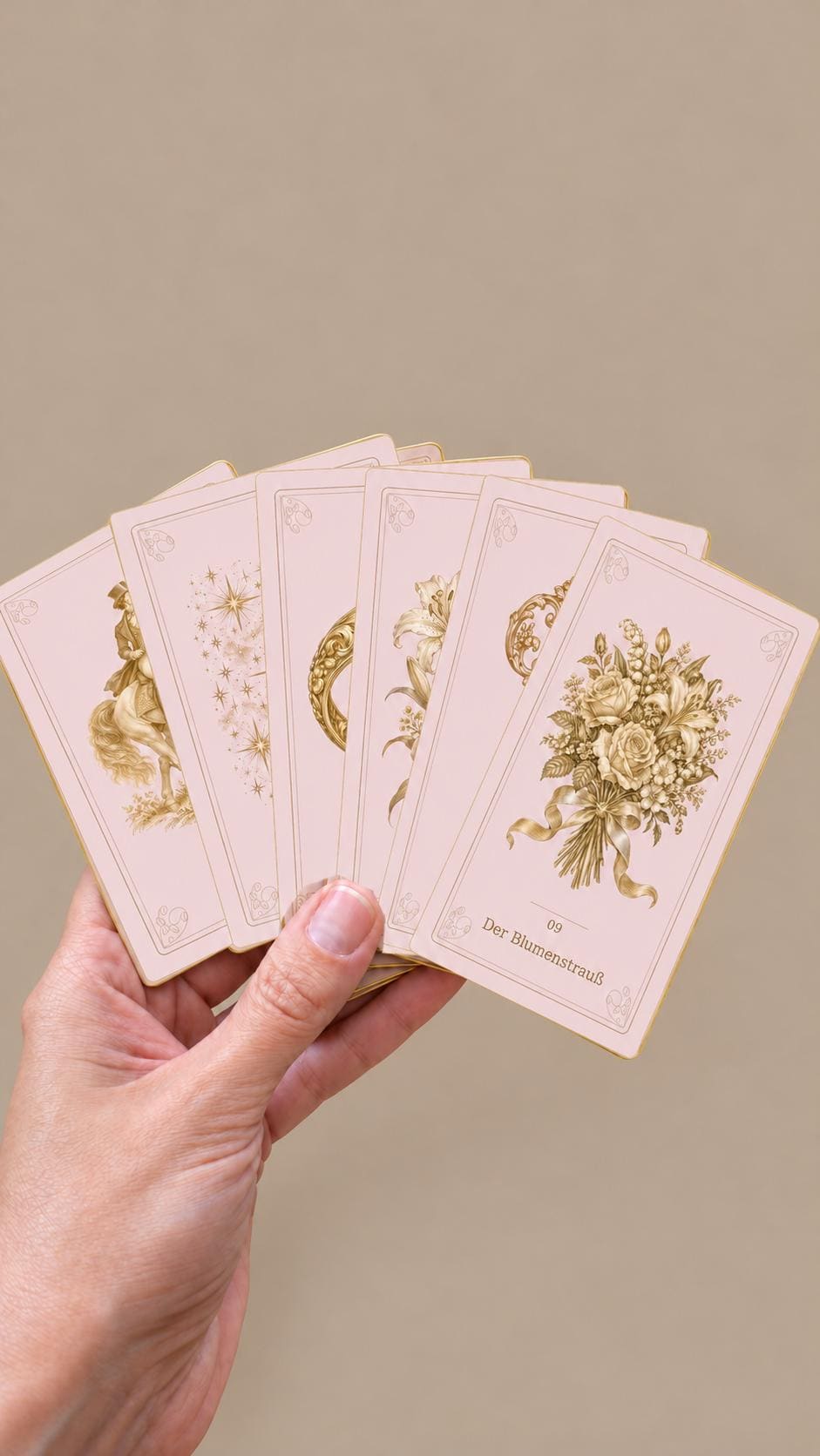 Rosa & Gold – Lenormand mit 36 Karten – Produktansicht 4