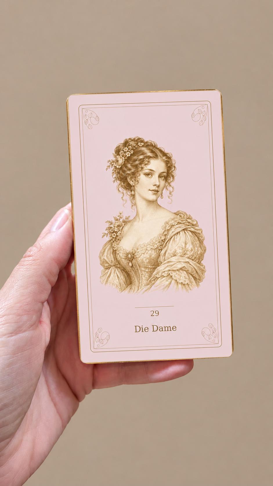 Rosa & Gold – Lenormand mit 36 Karten – Produktansicht 5