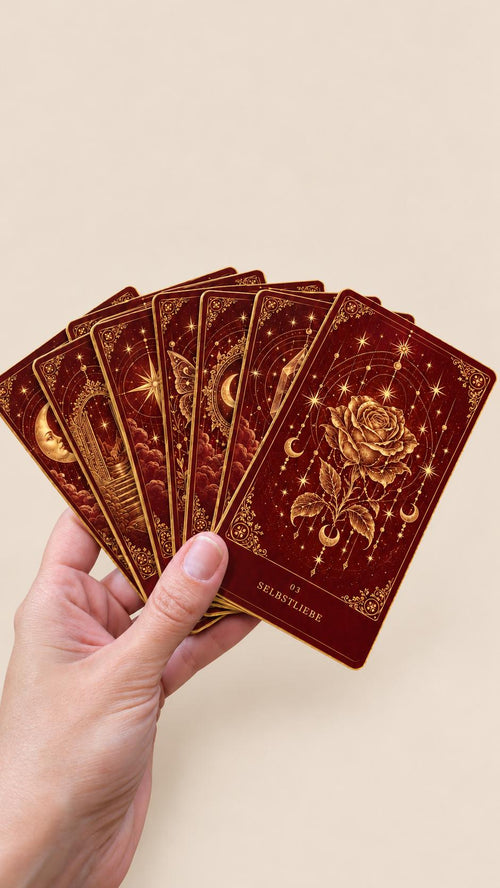 Bordeaux & Gold – 36 Orakelkarten – Produktansicht 1
