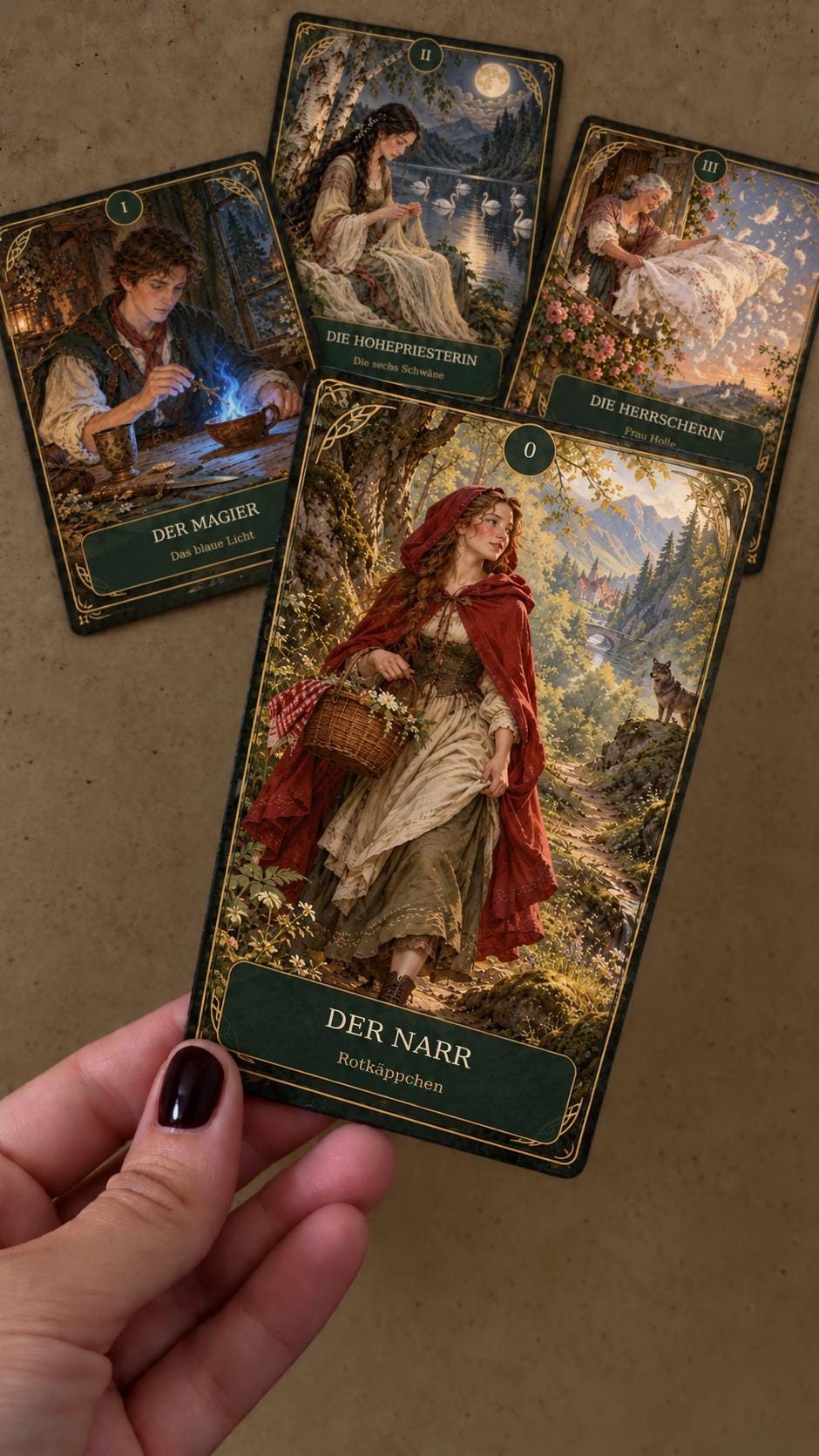 Märchen-Tarot – 22 Große Arkana mit Begleitheft – Produktansicht 1